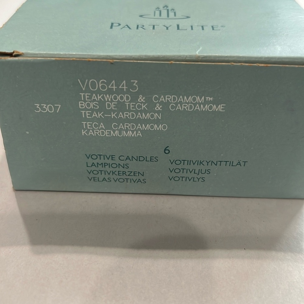 Partylite votives 6pk - Teakwood and Cardamom